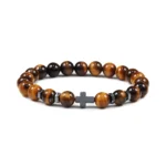 Tiger eye cross bracelet